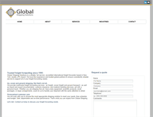 Tablet Screenshot of globalshippingsolutions.com